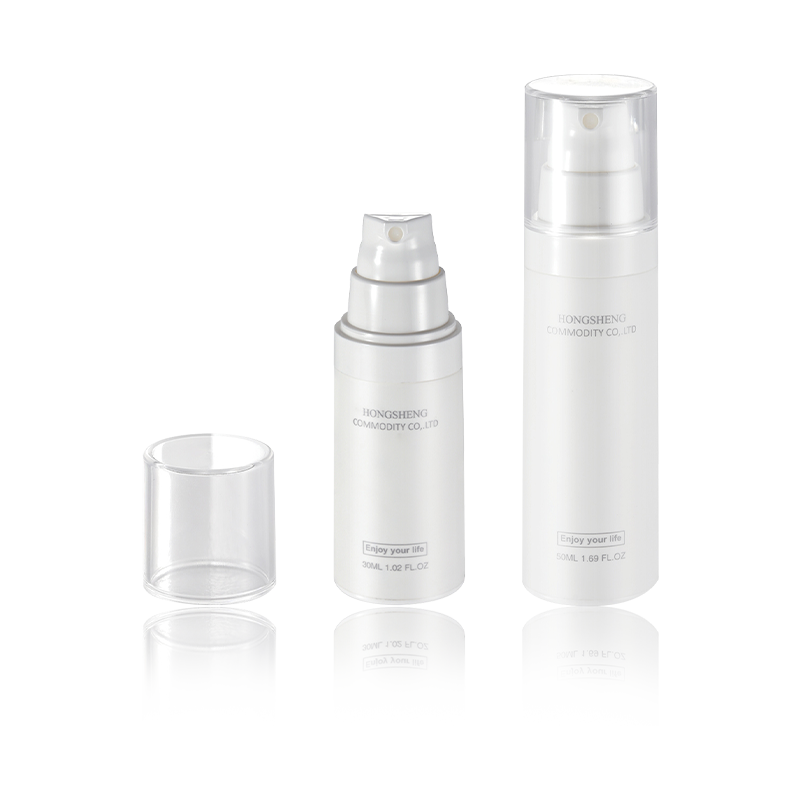 30ML 50ML Botol Tanpa Udara Balang Boleh Isi Semula Kalis Kebocoran untuk Peralatan Mandi HS-021B