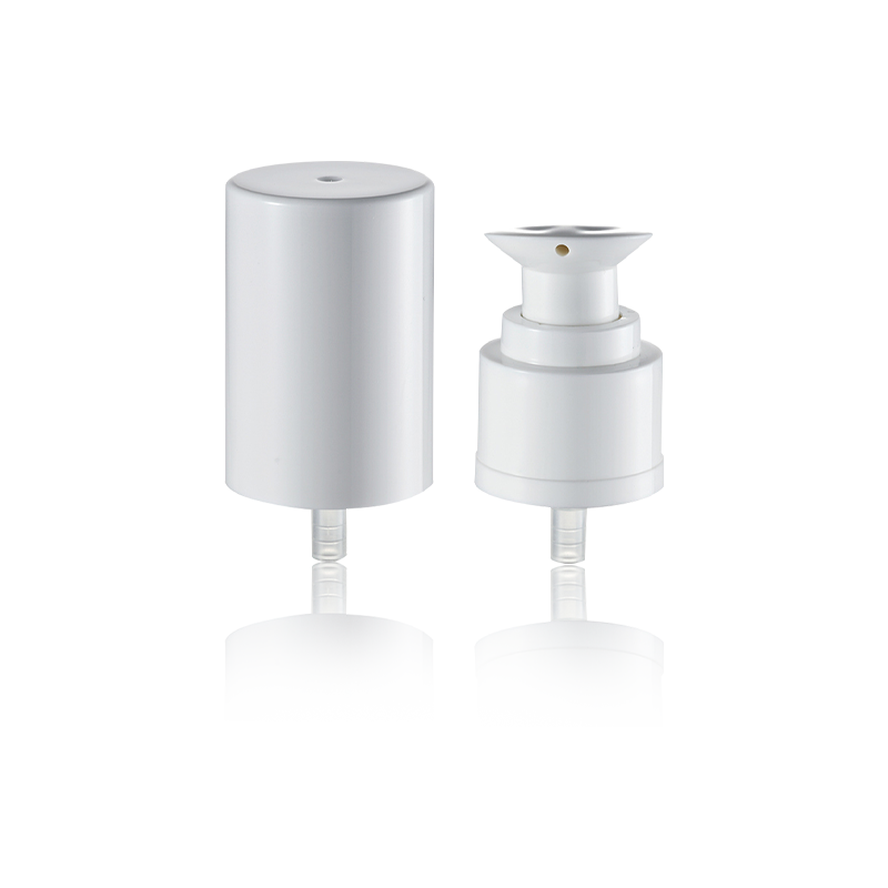 Kepala pam kosmetik semburan putih yang elegan Pengedar Cecair-HY24A-51